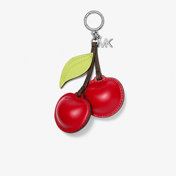❤️❤️❤️NWT Michael Kors cherry Bag charm ONLY/silvertone hardware ❤️❤️❤️ - Picture 9 of 9